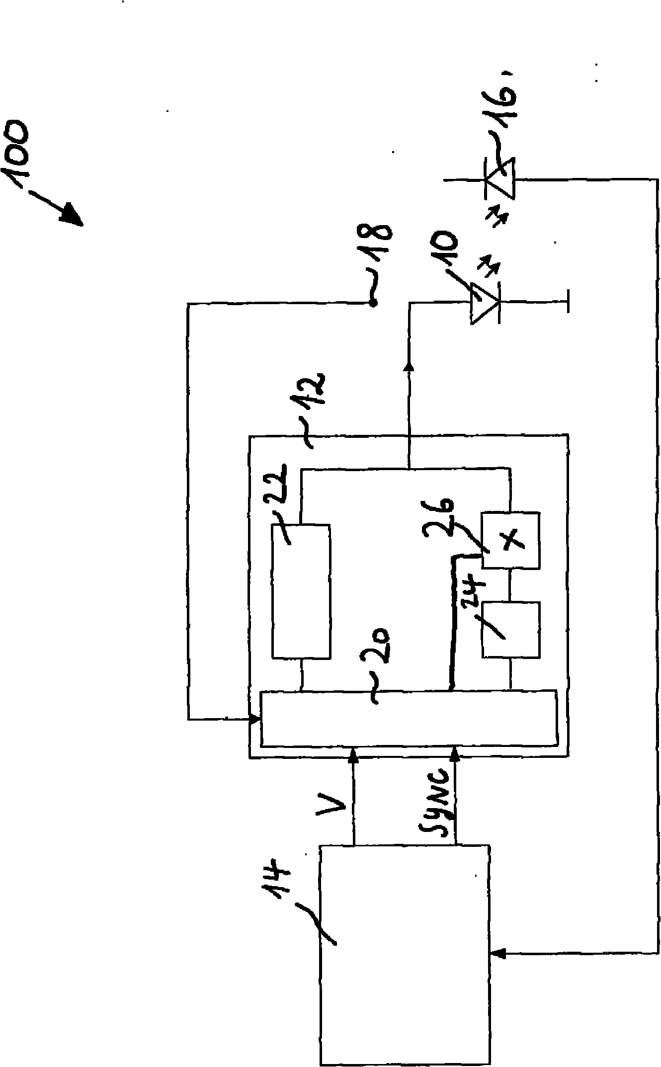 Method for operating light emitting diode and circuit arrangement