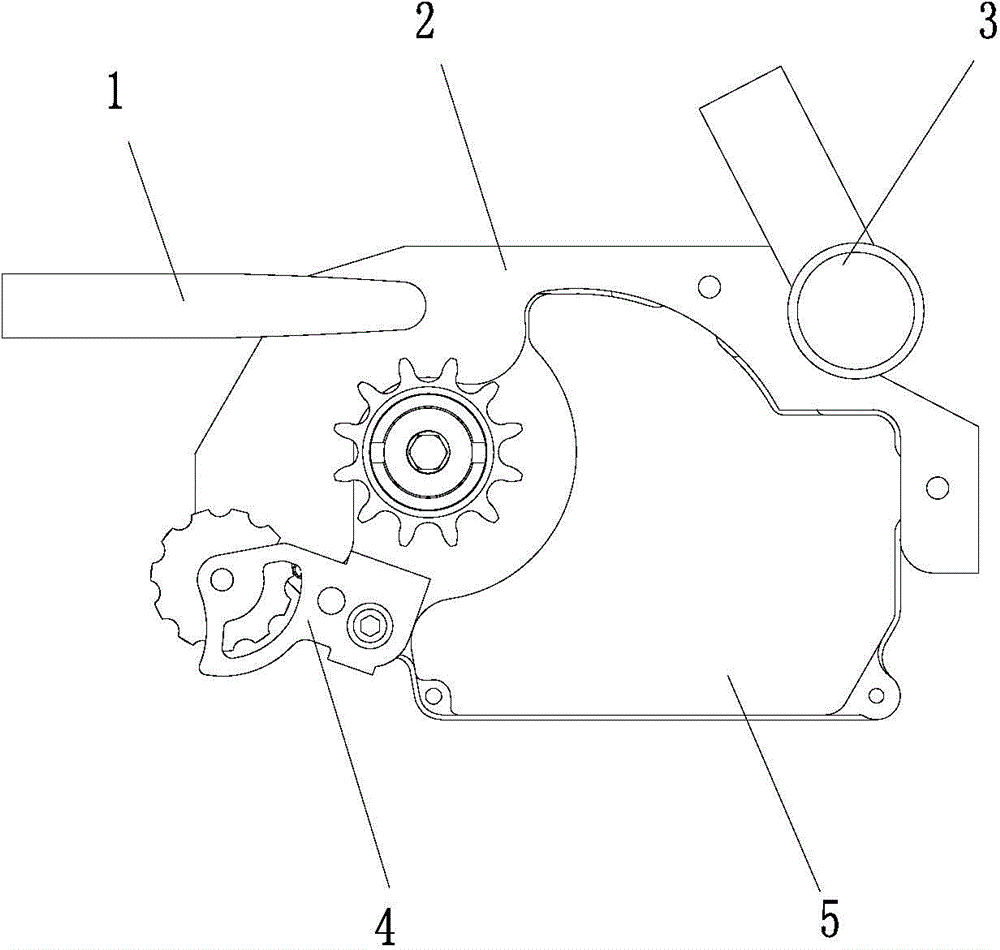 Centered-motor mounting mechanism of electric bicycle