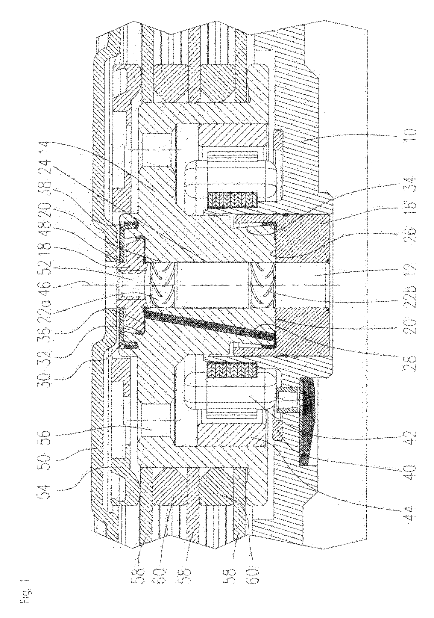 Spindle motor having a fluid dynamic bearing system and a stationary shaft