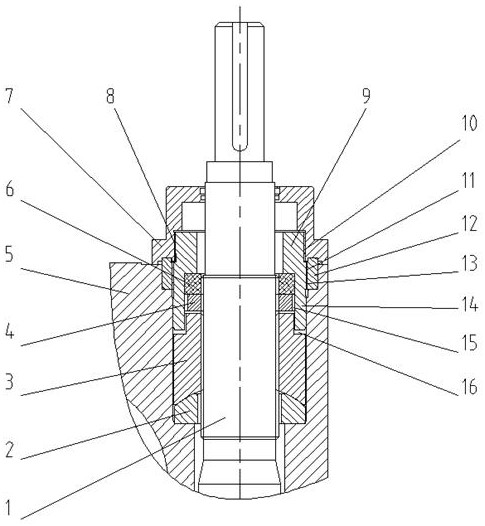 Screw box fixing structure of short-stress-path rolling mill