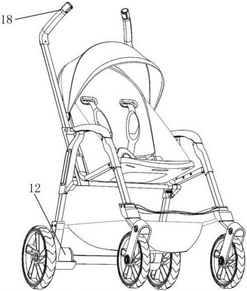 Foldable baby carriage and foldable electric baby carriage