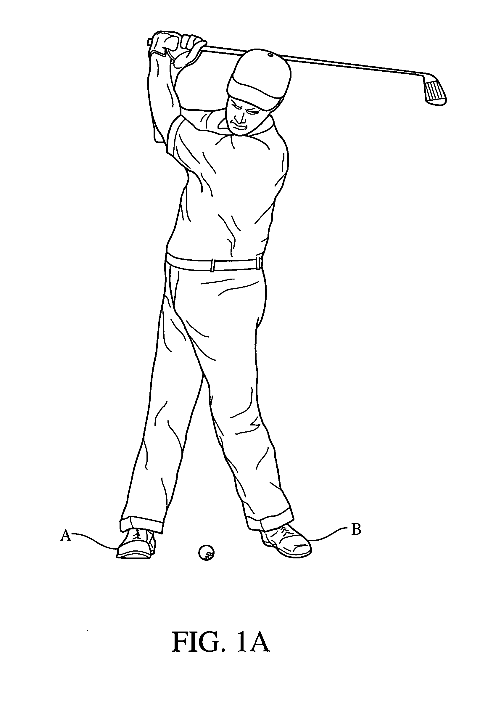 Apparatus and method for controlling and stabilizing the swing mechanics of a golfer