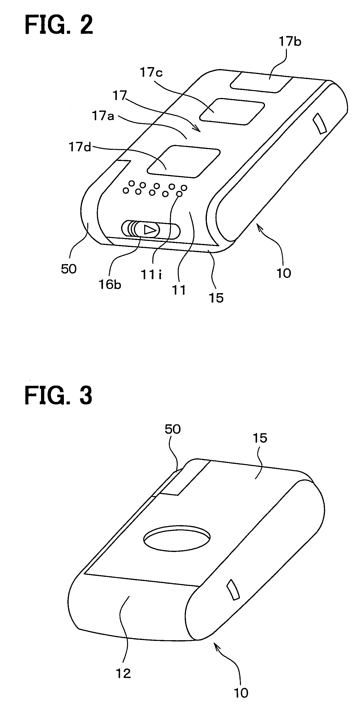 Portable transmitter having space for containing mechanical key