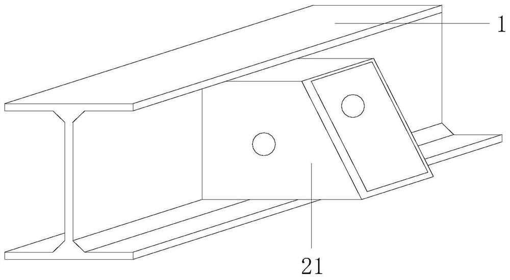 Tool type steel cantilever unloading platform and its construction method