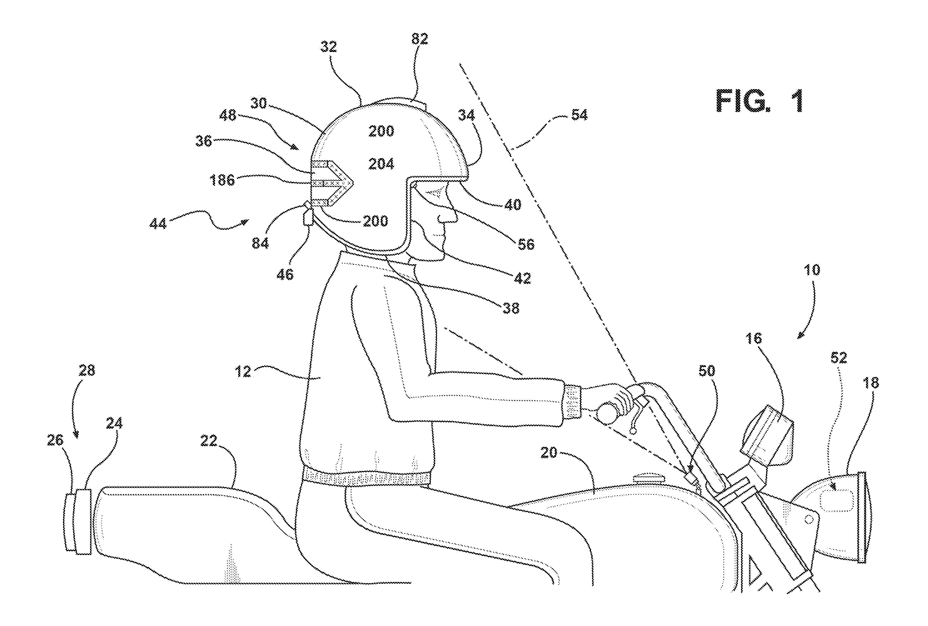 Communications assembly adapted for use with a helmet