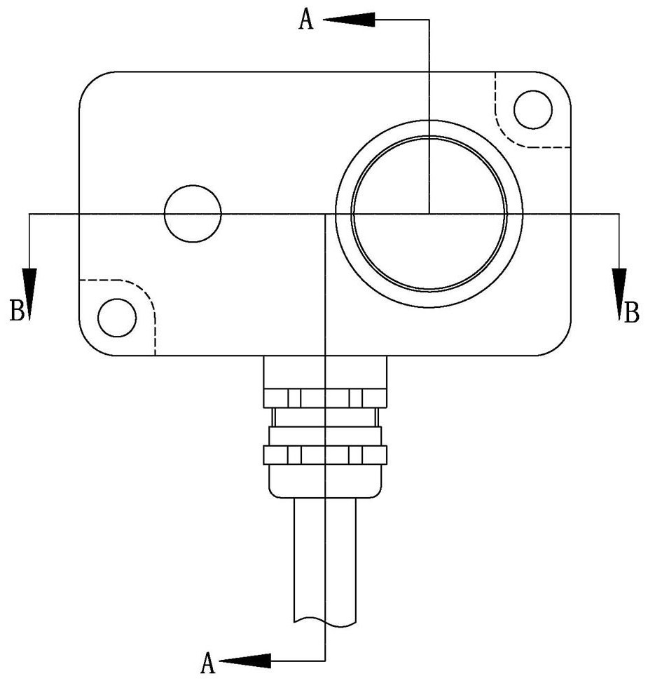 Sensor for acquiring rotating speed, temperature and vibration signals and manufacturing method