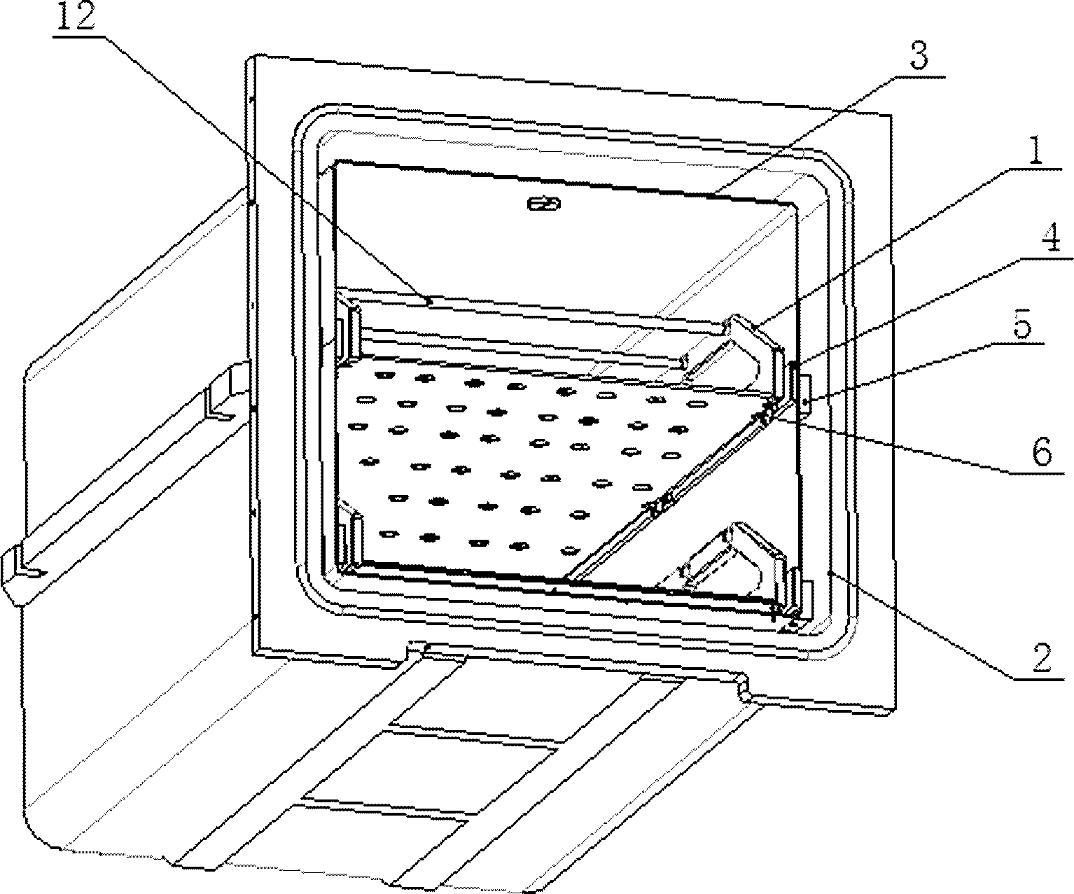 Hydrogen peroxide plasma sterilizer of square sterilization bin with convenience in fixing placement basket