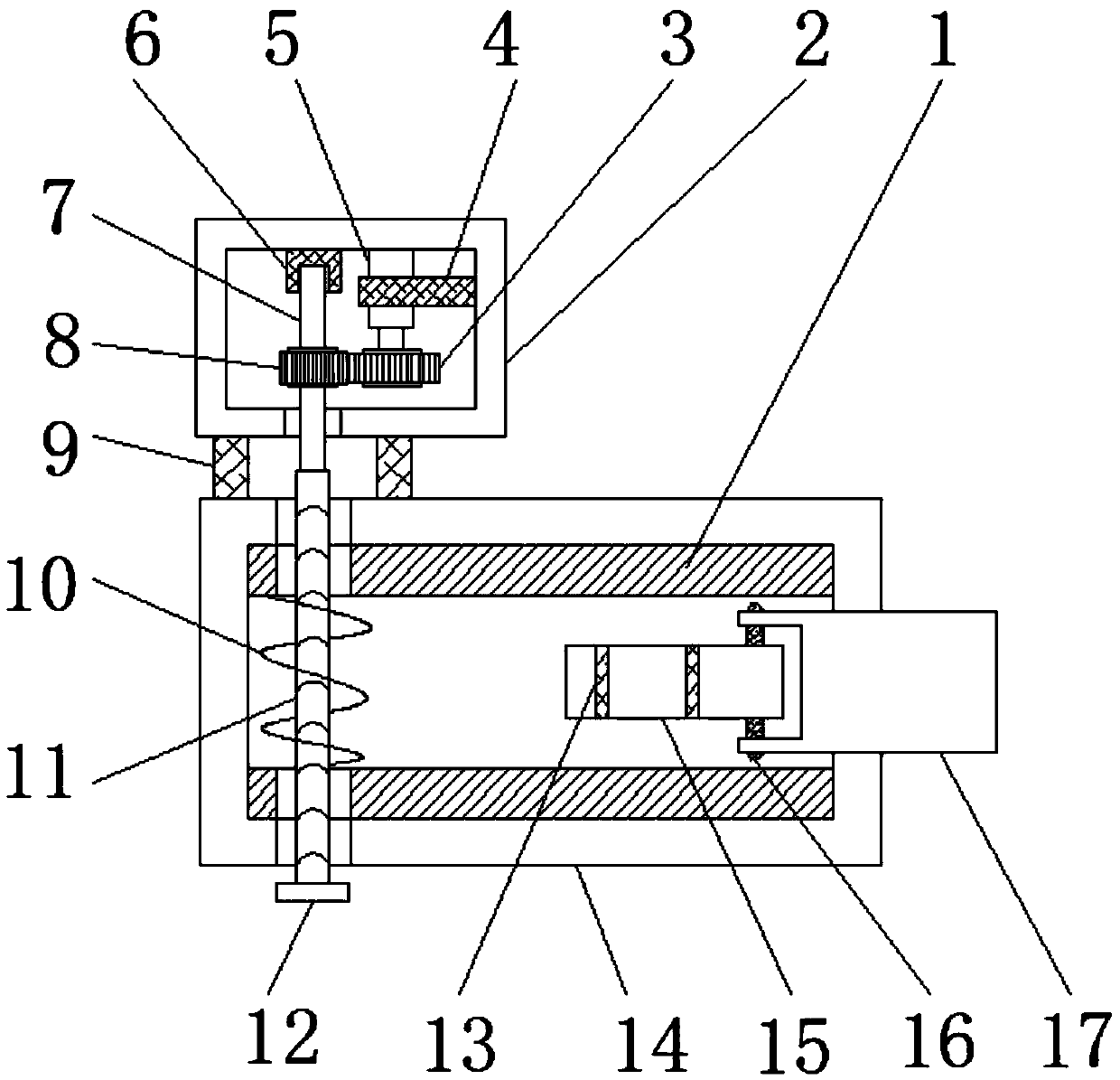 Oil removing and slag skimming device for sewage treatment plant