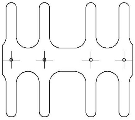 An encircling zinc alloy rib bone plate, processing method and flexible forming device