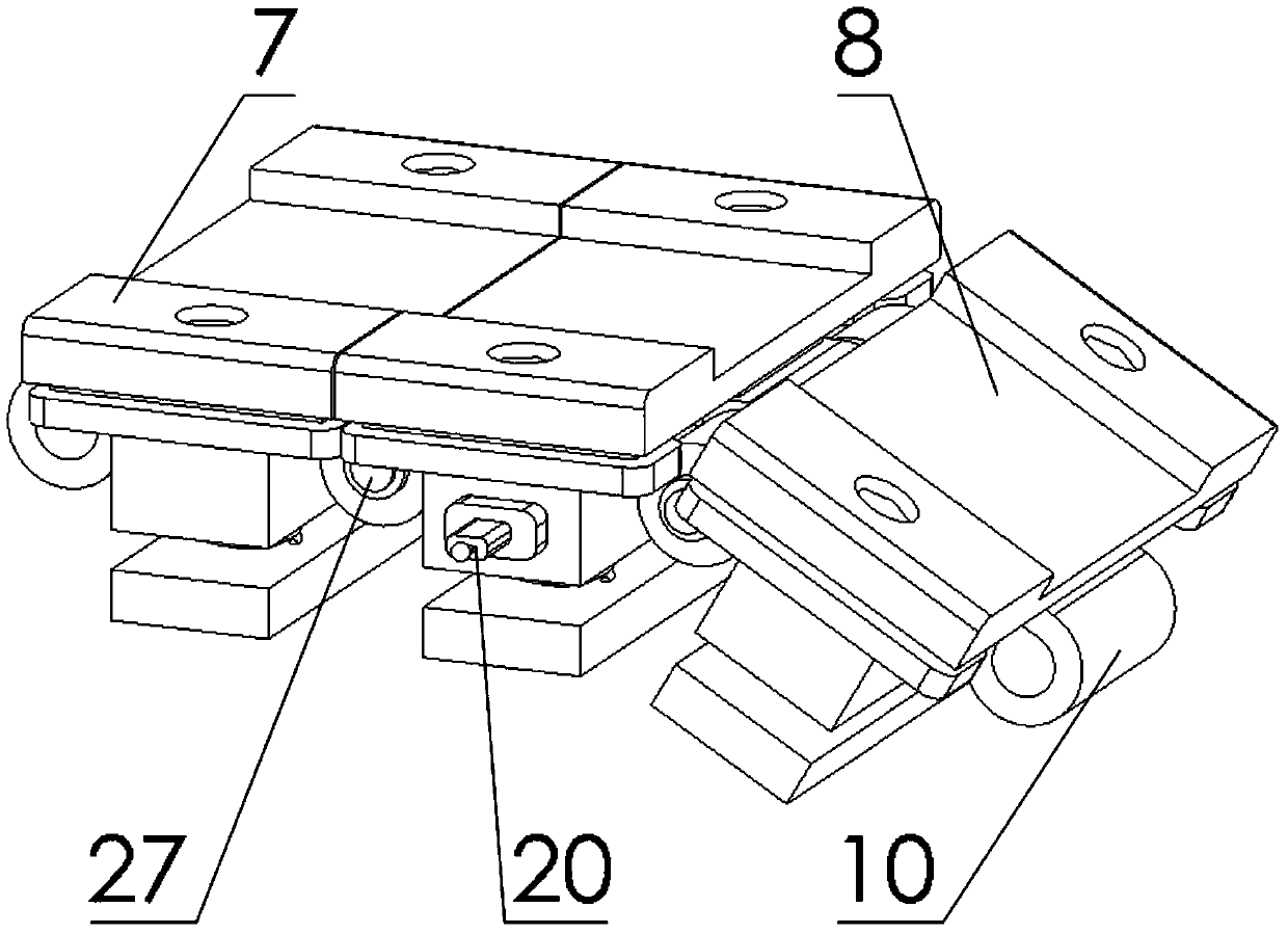 Crawler-type flat vulcanizing machine for producing long-strip-shaped sizing materials