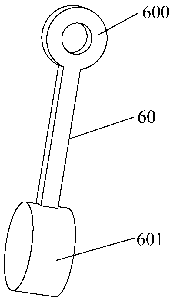 Suspension type monorail trolley reversing gear and suspension type monorail trolley