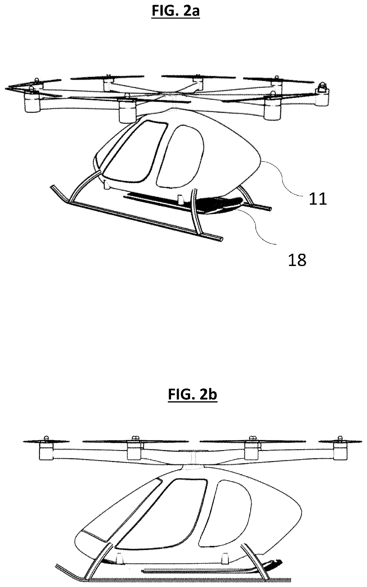 High Traffic-Rate Aerial Transportation System with Low-Footprint Vertiport