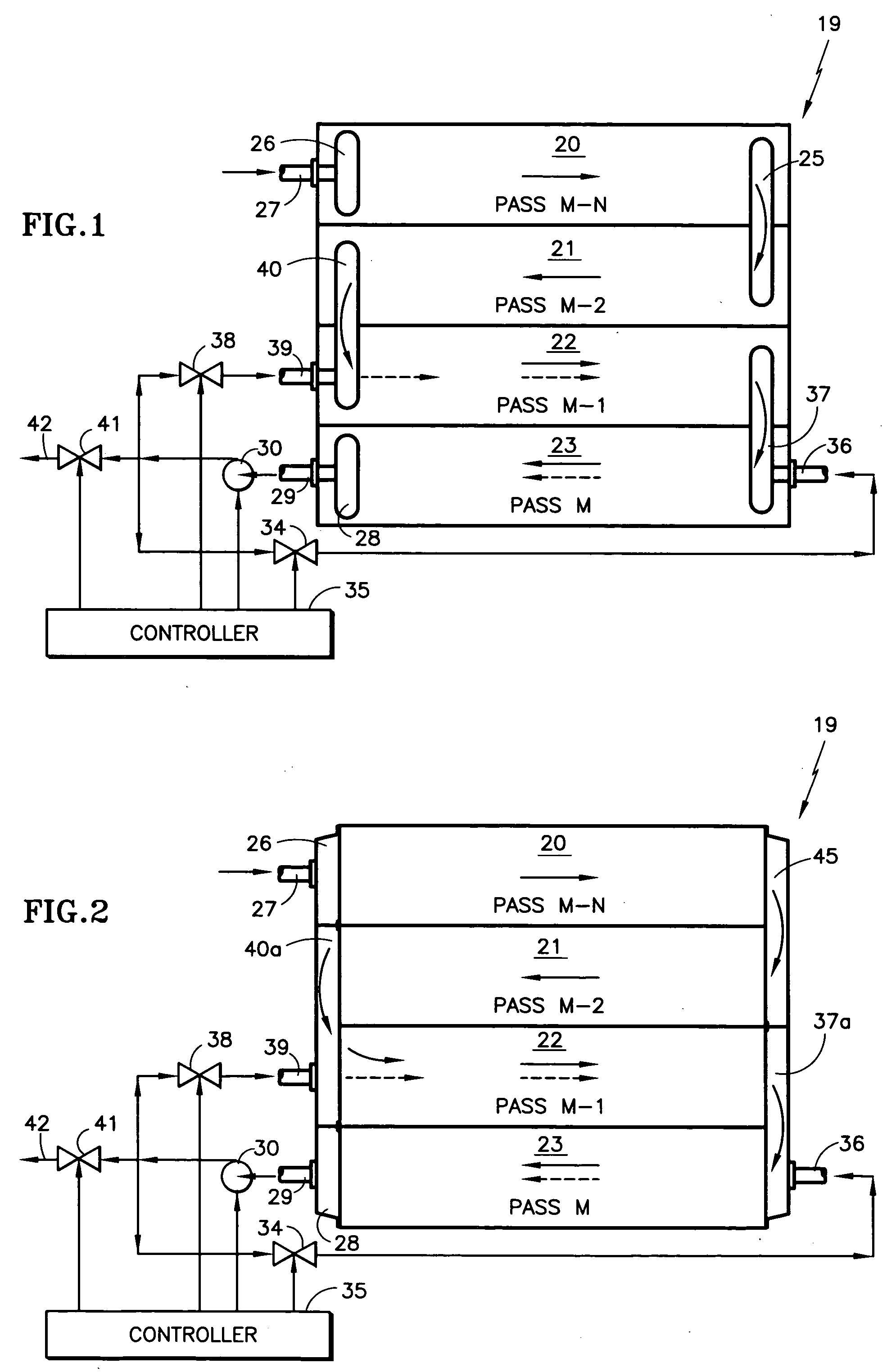 Fuel cell system having inlet fuel to more than one and/or recycle to less than all of the fuel fields