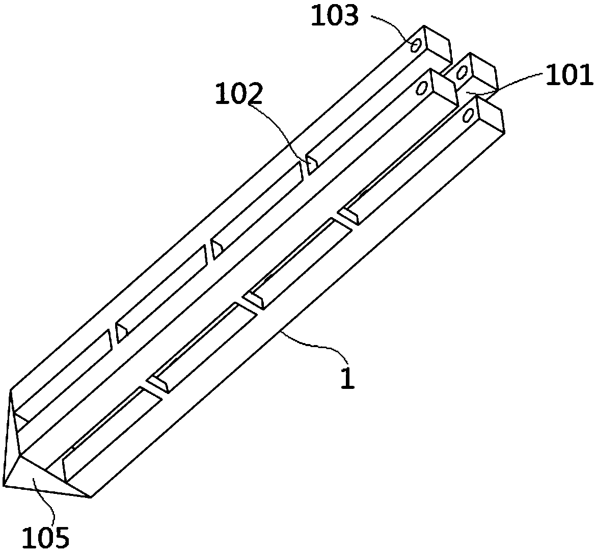 Fixing device for supporting rod of greenhouse