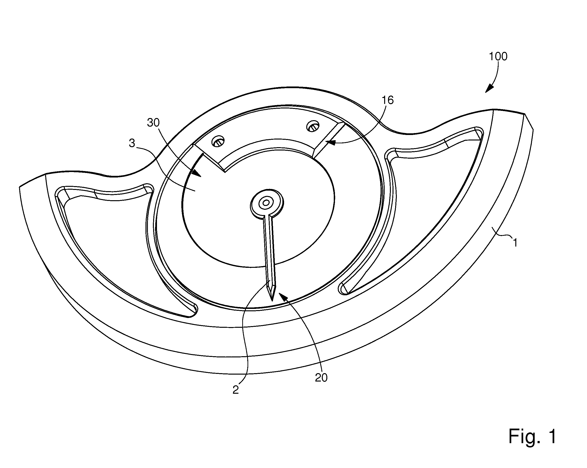 Oscillating weight for an automatic winding watch, including a power reserve indicator device integrated in said oscillating weight
