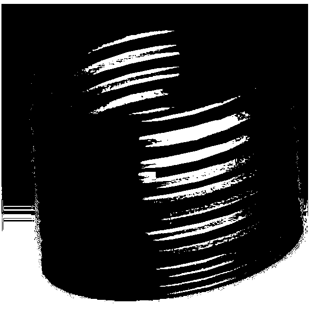 Large-stroke oil gas suspension with rebounding device