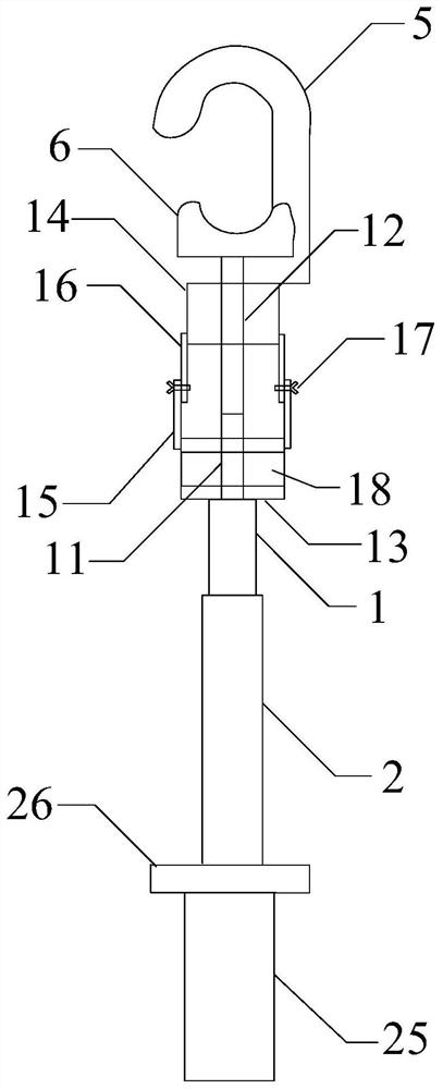 Angle-adjustable grounding operating rod