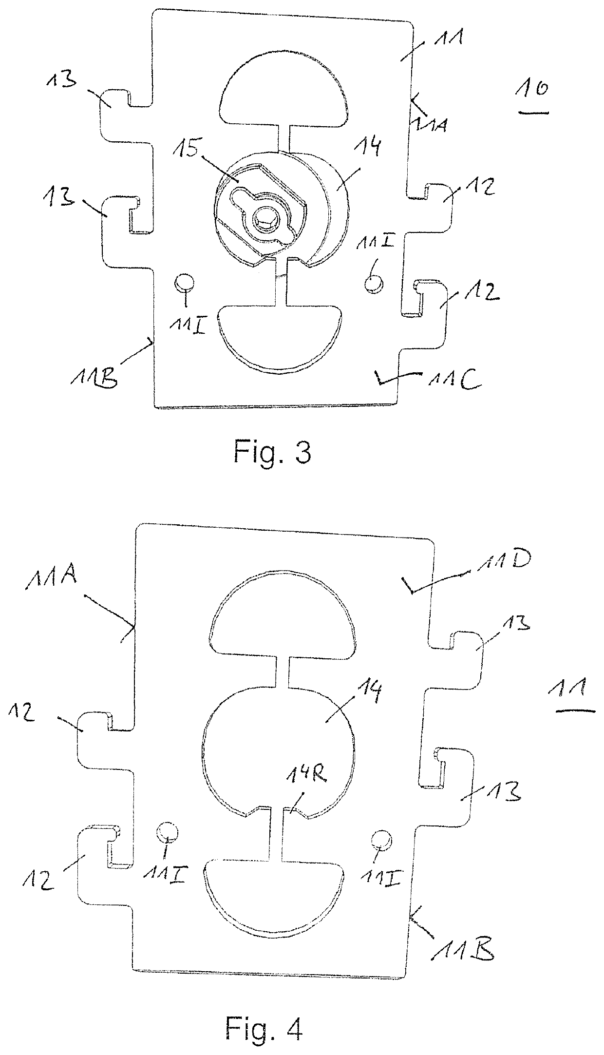 Mounting device and method for connecting two support beams