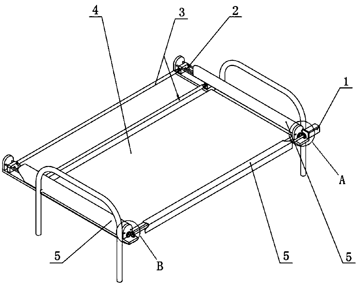 Device for transferring bed patients and replacing bed sheets