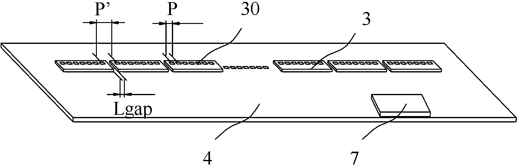 Linear array image sensor and linear array image reading device