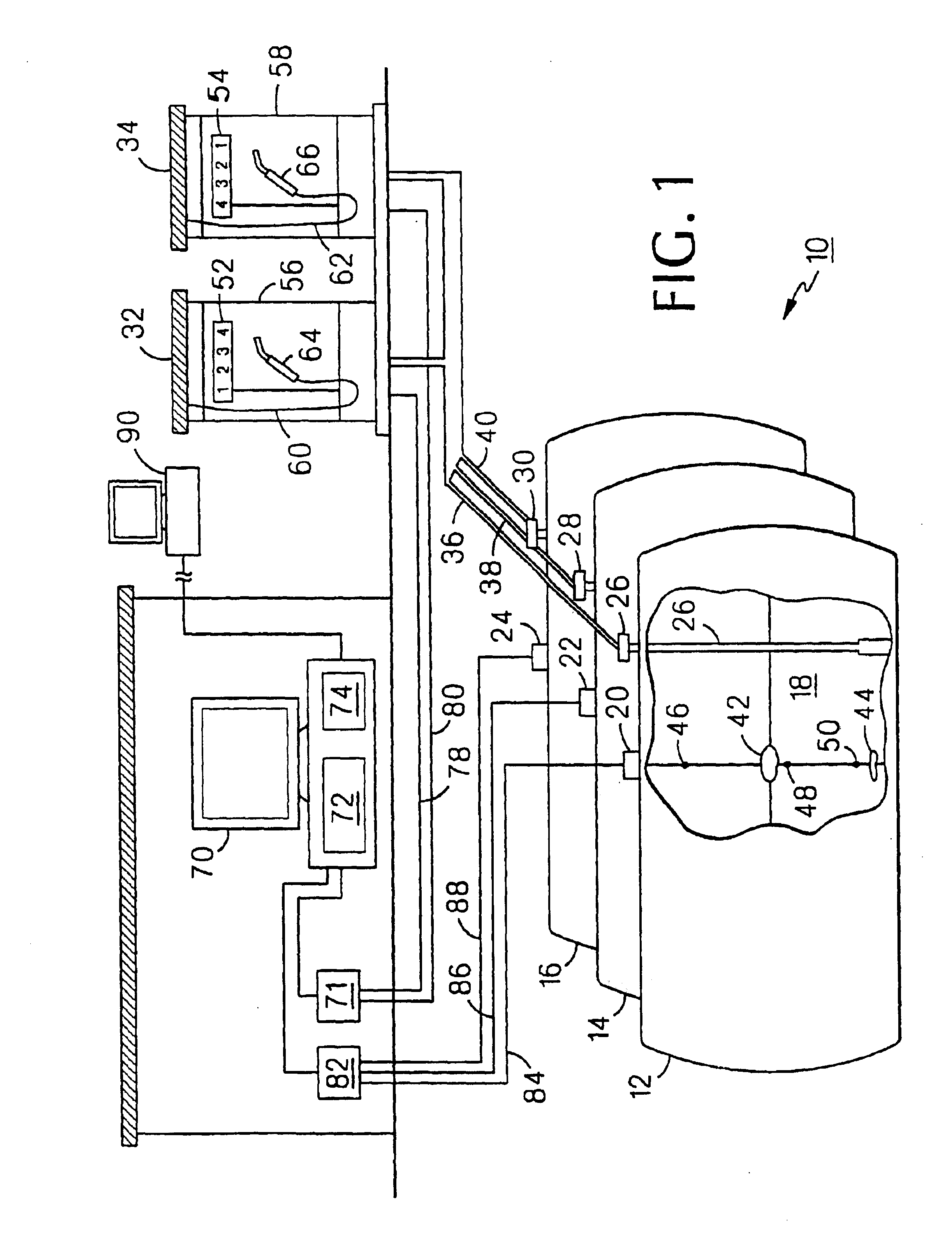 Method and apparatus for monitoring operational performance of fluid storage systems