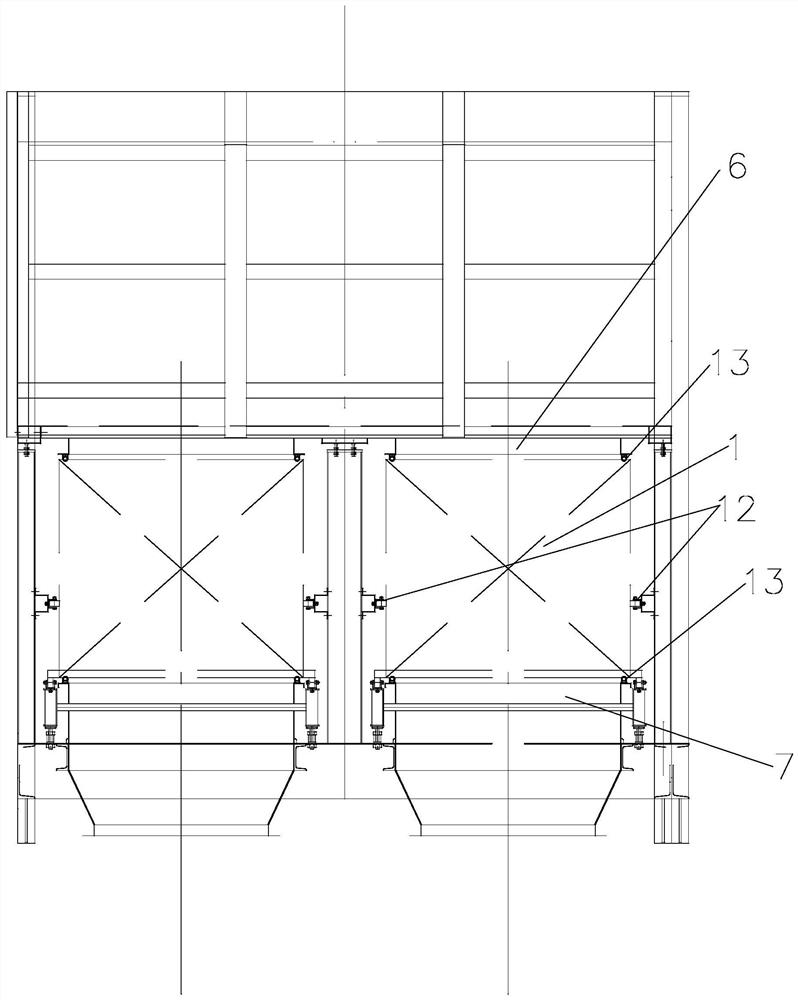 Paint mist treatment system capable of automatically replacing filtering module