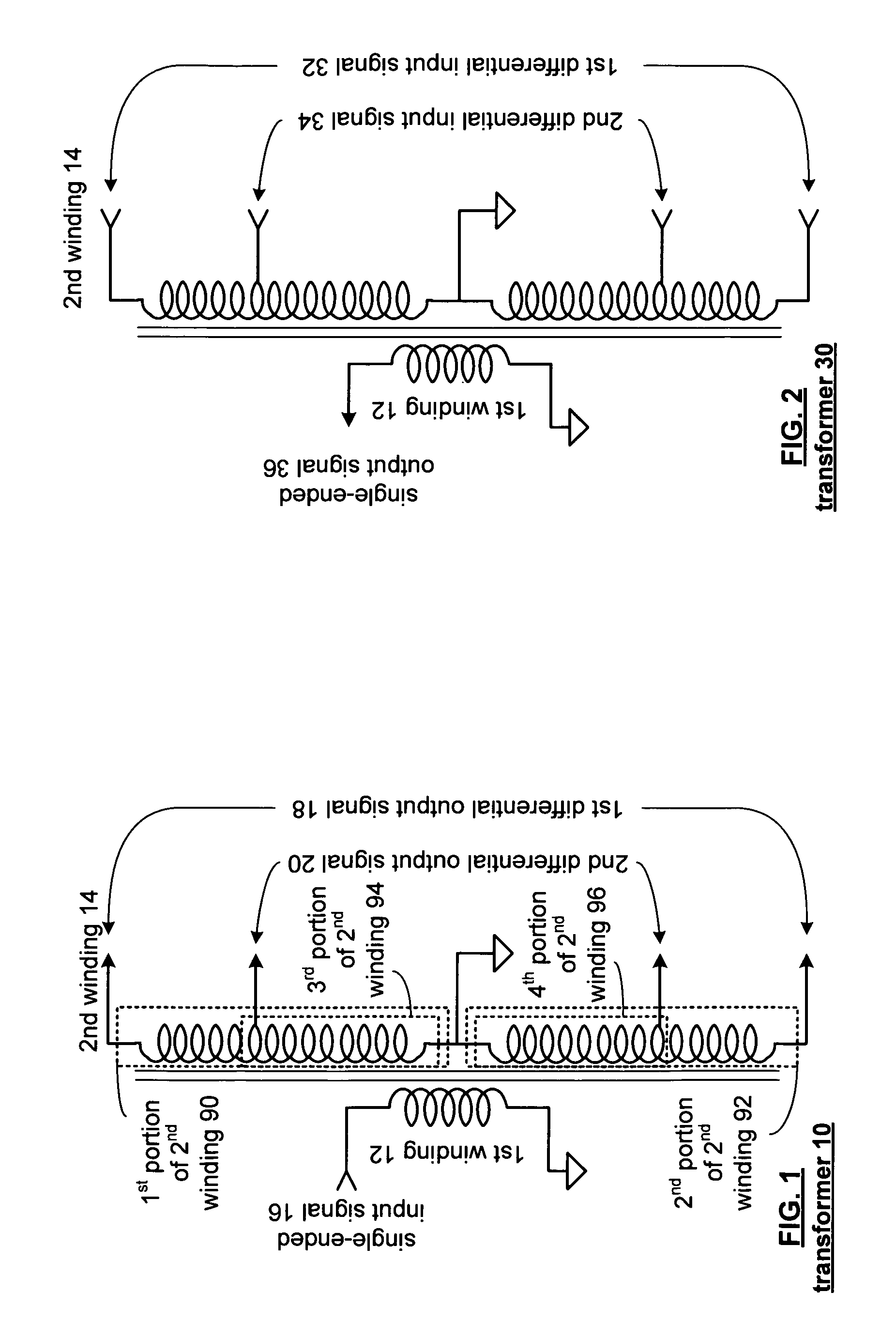 On-chip multiple tap transformer and inductor