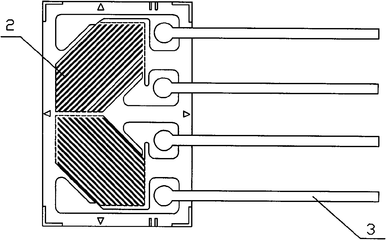 Medium-temperature foil type resistance strain gauge