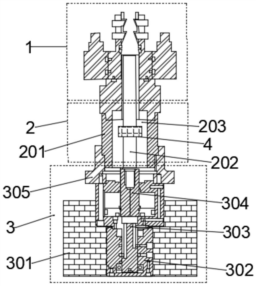 A three-dimensional positioning device for installing an automobile air duct