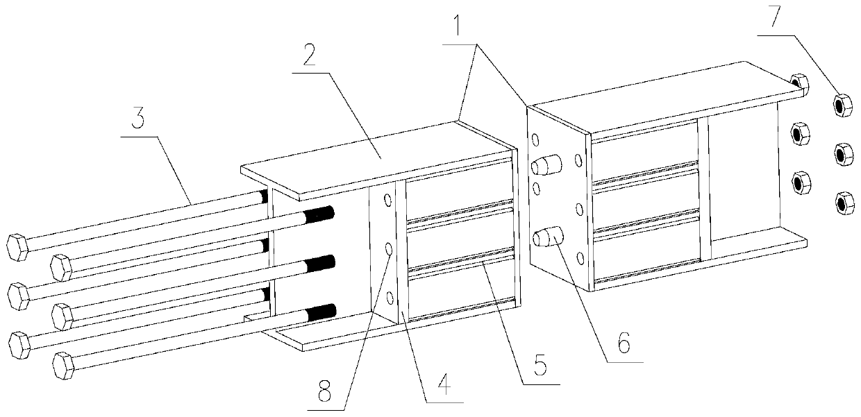 Box-type connecting joint