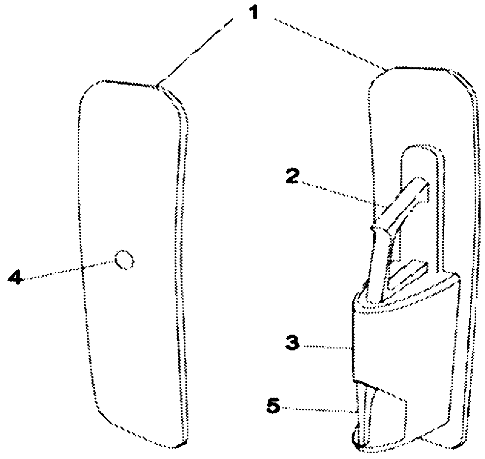 Shield type fire extinguisher