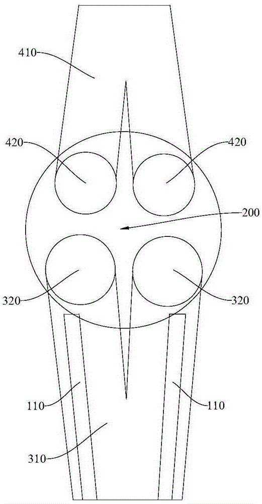 Air supply spraying pipe of engine, air supply device and engine