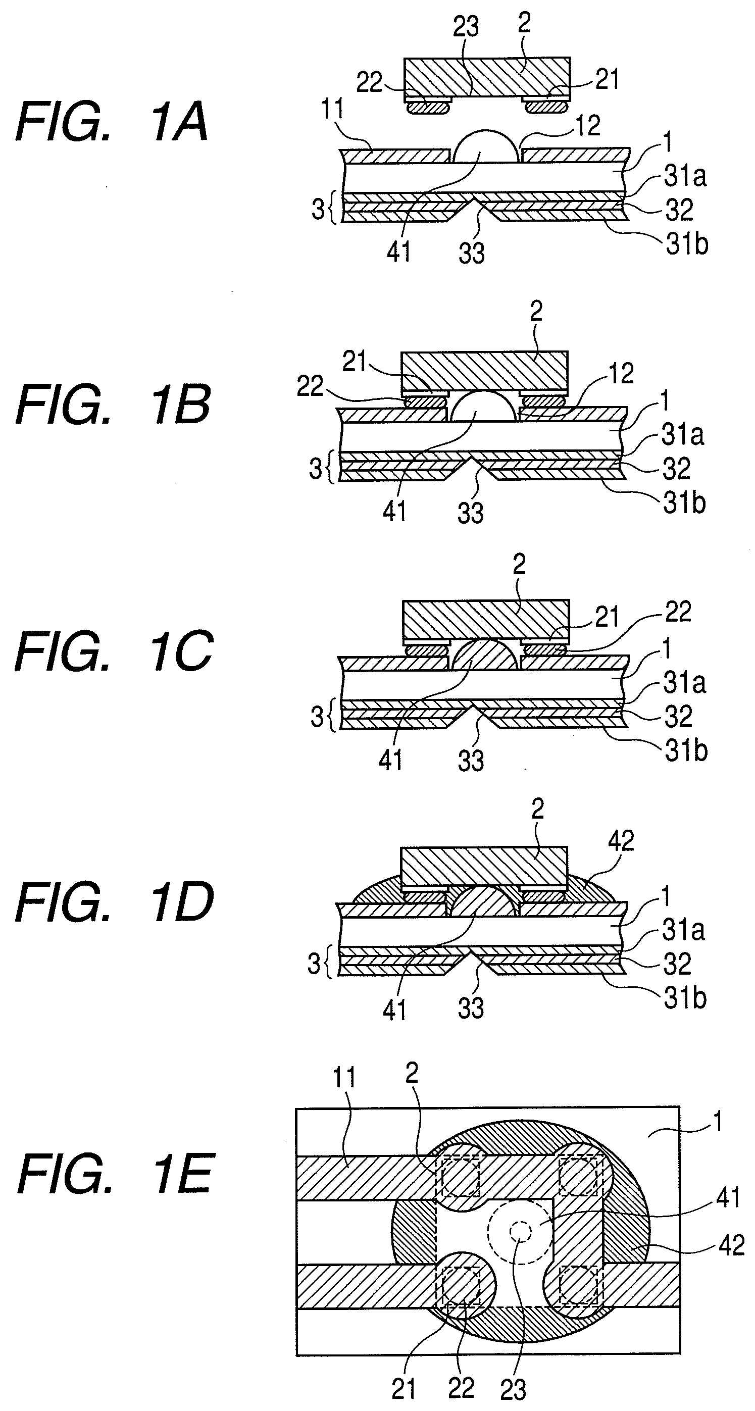 Junction Structure Between Optical Element and Substrate, Optical Transmission/Receiving Module, and Method of Manufacturing the Optical Module