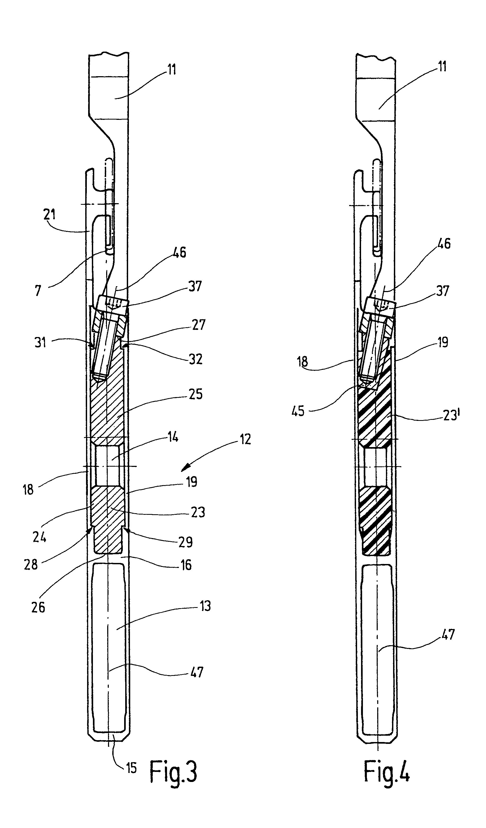Heddle shaft with center connector