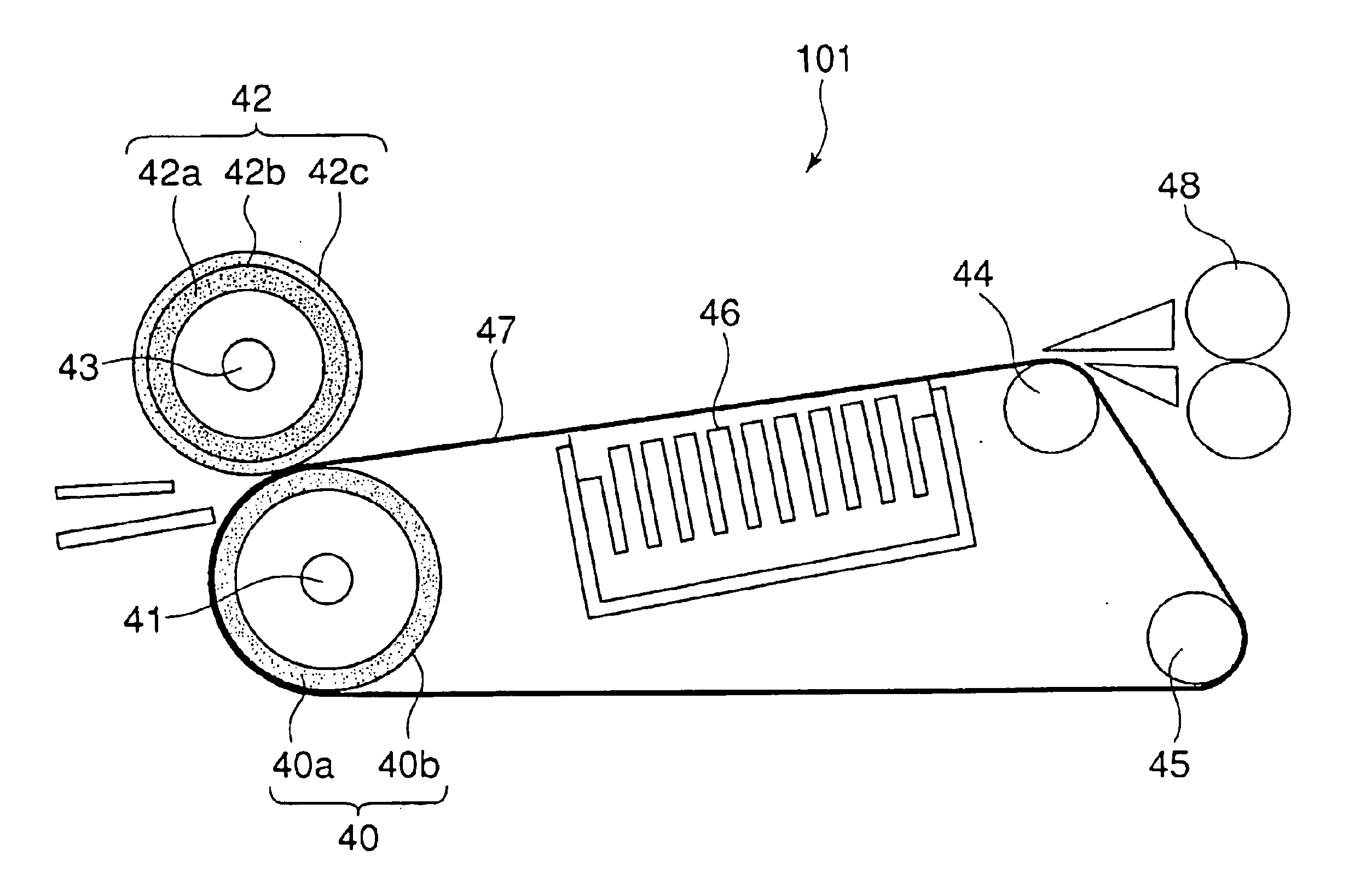 Relief smoothing apparatus, fixing device, and image forming apparatus