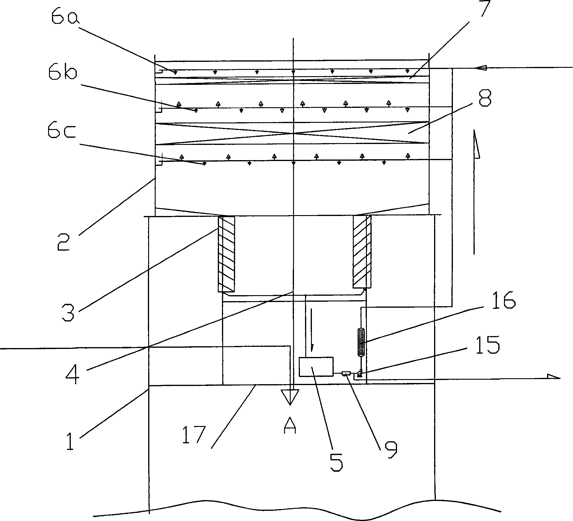 Method and device for recovering dust of urea granulation