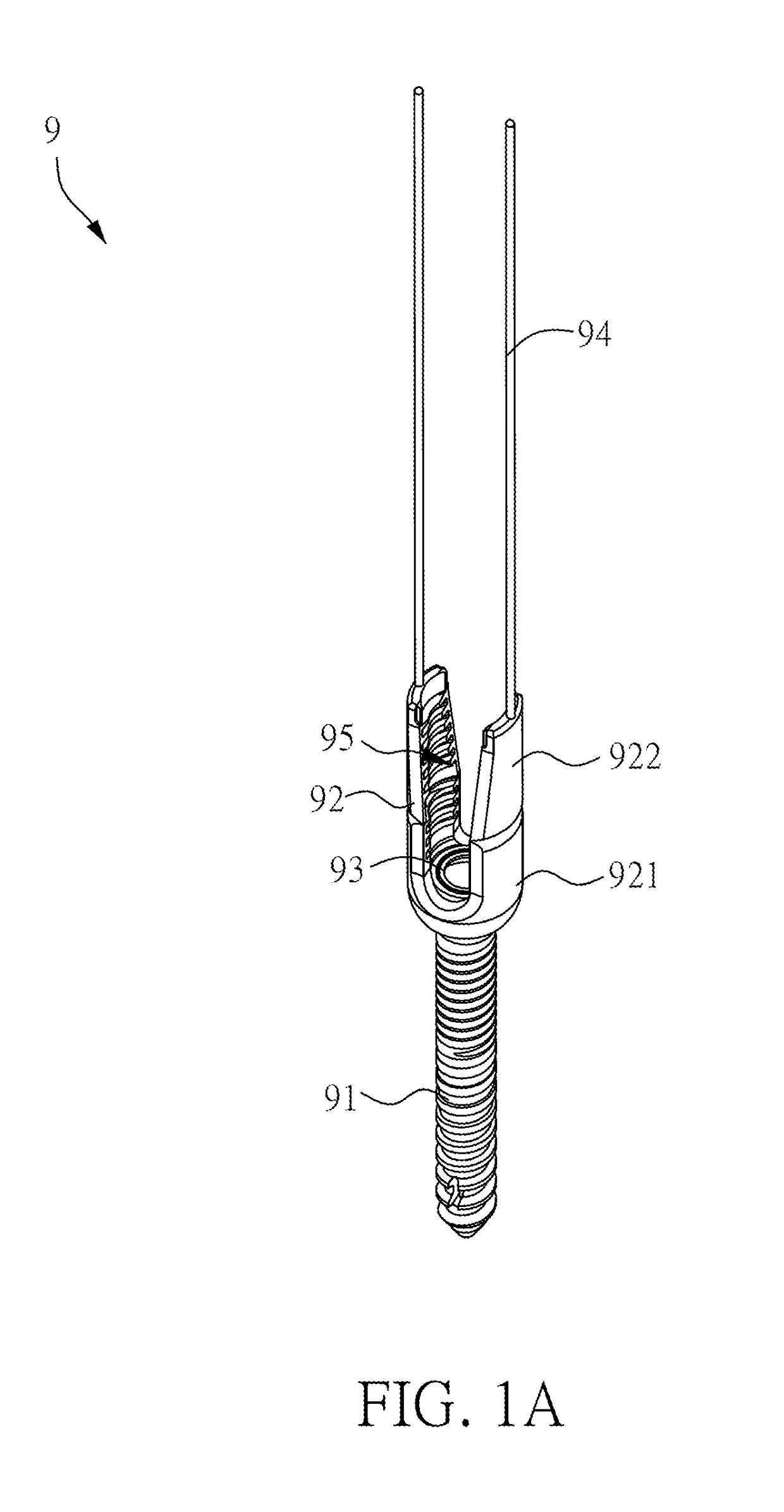 Spinal surgical instrument, method of guiding thereof and system for bone stabilization