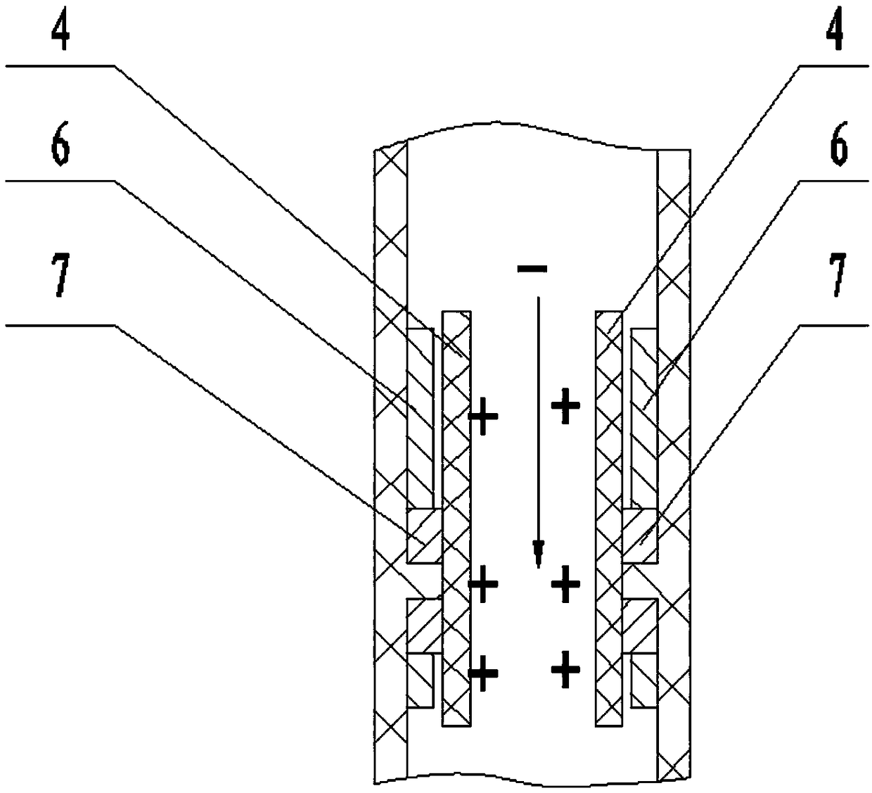 An arc extinguishing structure of a DC small circuit breaker