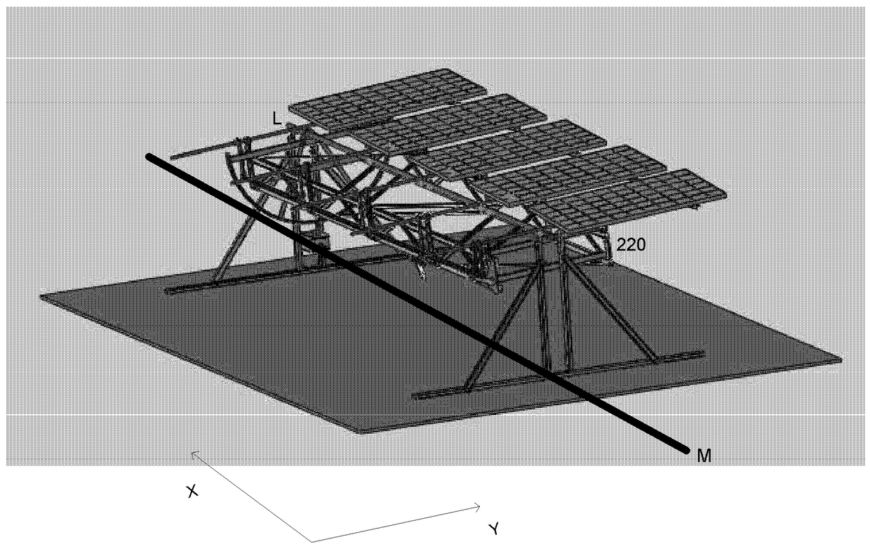 Photovoltaic dual-axis linkage tracking system