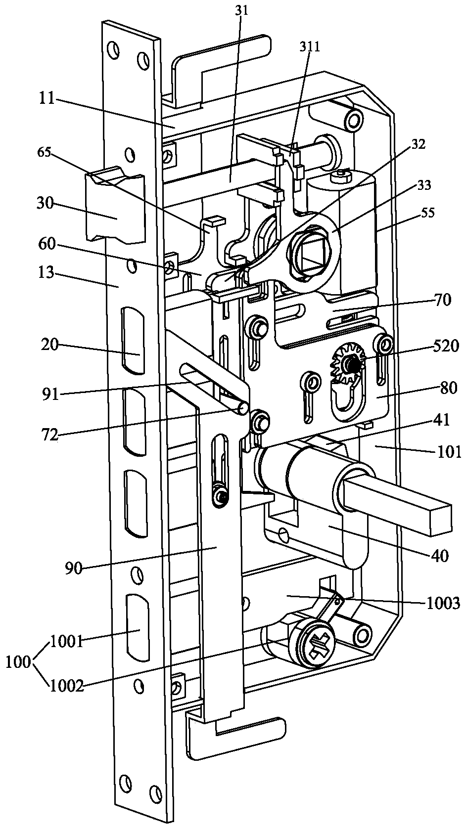 Manual and automatic integration electric lock