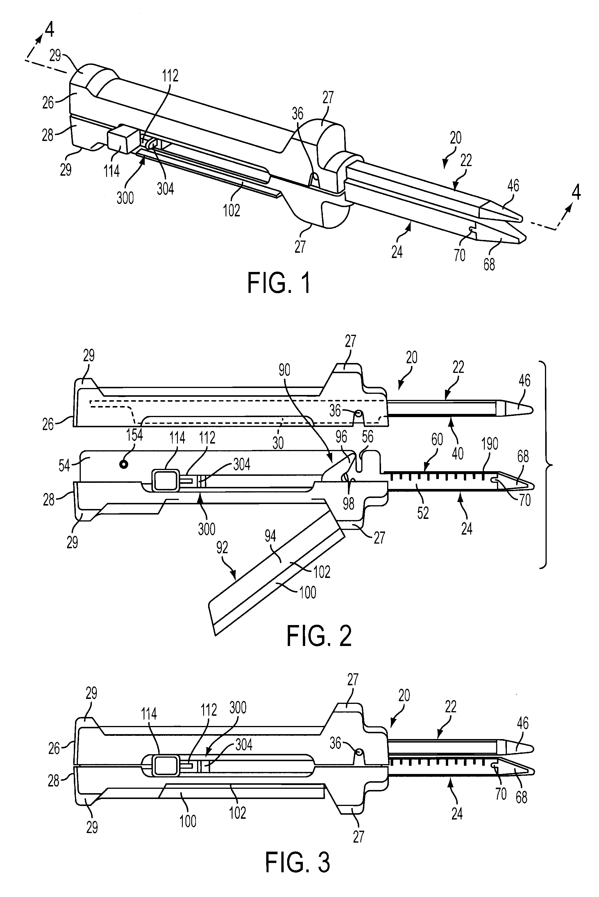 Linear cutting and stapling device with selectively disengageable cutting member