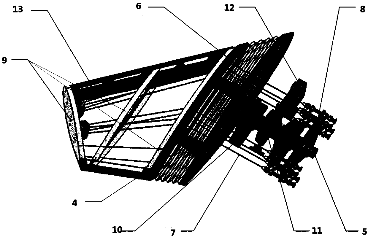 Aircraft wing compositely driven by shape memory alloy and motor