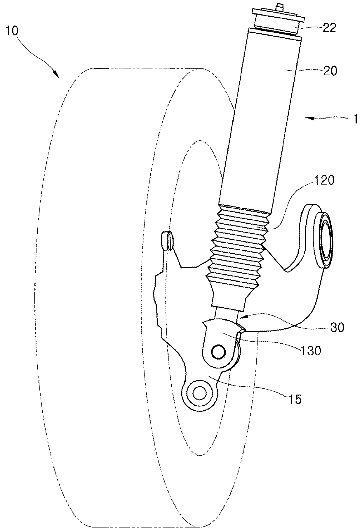 Electric damper for vehicle