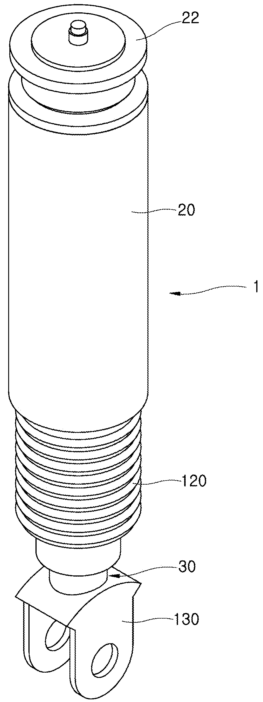 Electric damper for vehicle