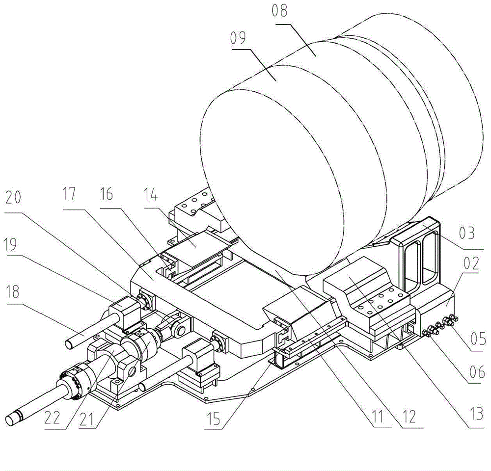 Horizontal positioning device for rotation electrode extruding machine
