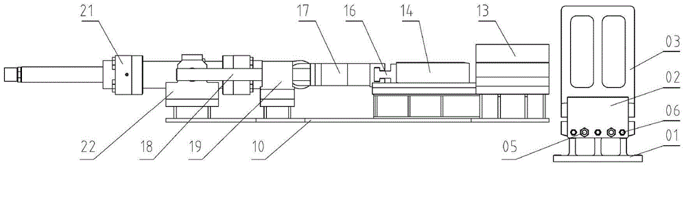 Horizontal positioning device for rotation electrode extruding machine