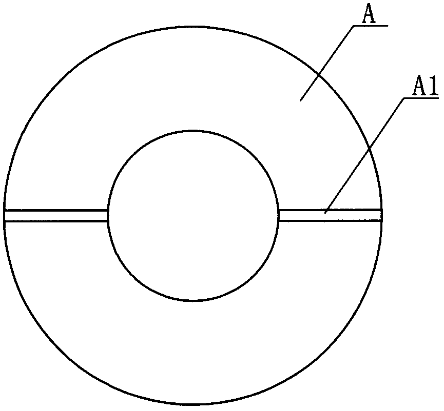 Fixture for grinding outer spherical surfaces of spherical washers