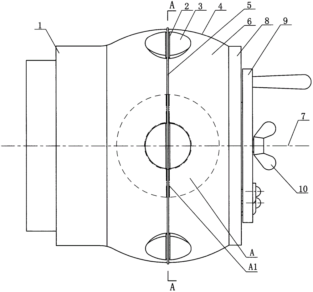 Fixture for grinding outer spherical surfaces of spherical washers