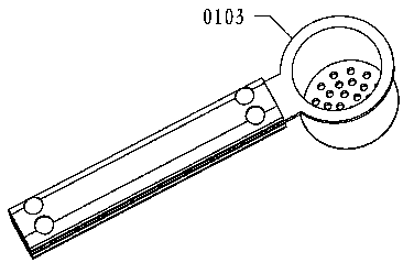 Rotary garlic pressing device