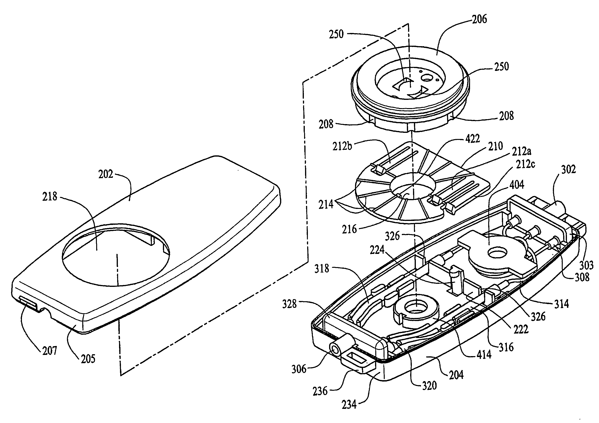 Device for selectively regulating the flow rate of a fluid